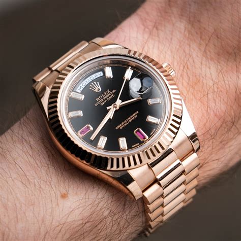 rolex rose gold link